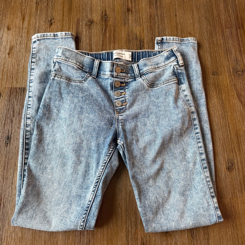 3/20$ Abercrombie Kids mid-rise pull-on jean legging jegging size 13/14 long